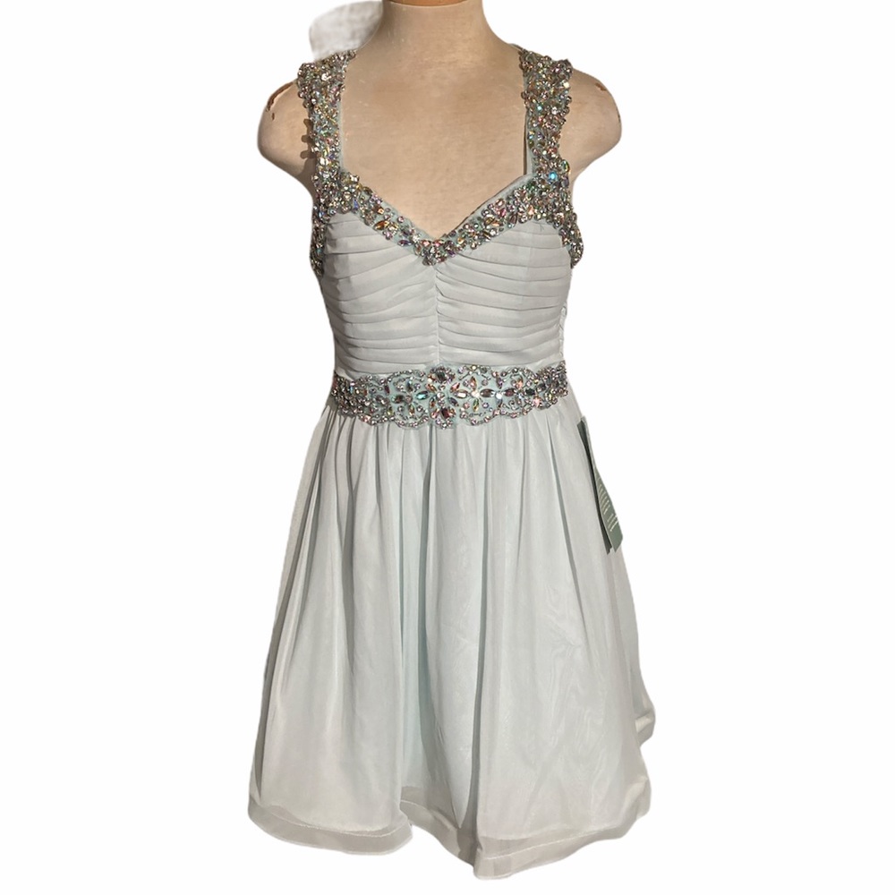 My Michelle Beaded Mini Dress Size 7 NWT